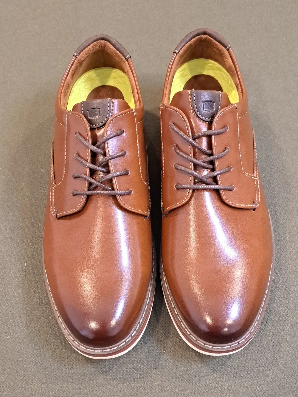 Florsheim Norwalk Jr.  Boys Plain Toe Oxford - Color: Cognac - Size: Kids 5.5